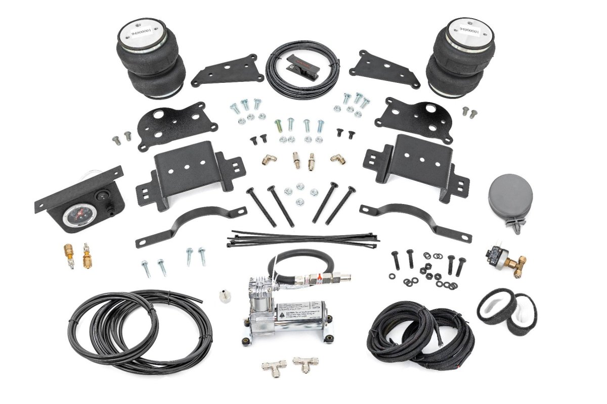 Ram 2500 Air Spring Kit - Rear - Rough Country - w/compressor - '14-'23